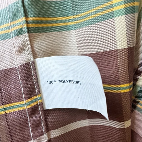 Gap Pastel Plaid Lightweight Trench Coat Jacket | XS - Picture 7 of 10